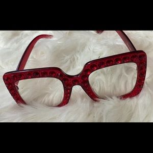 Red Jewel Fashion Glasses